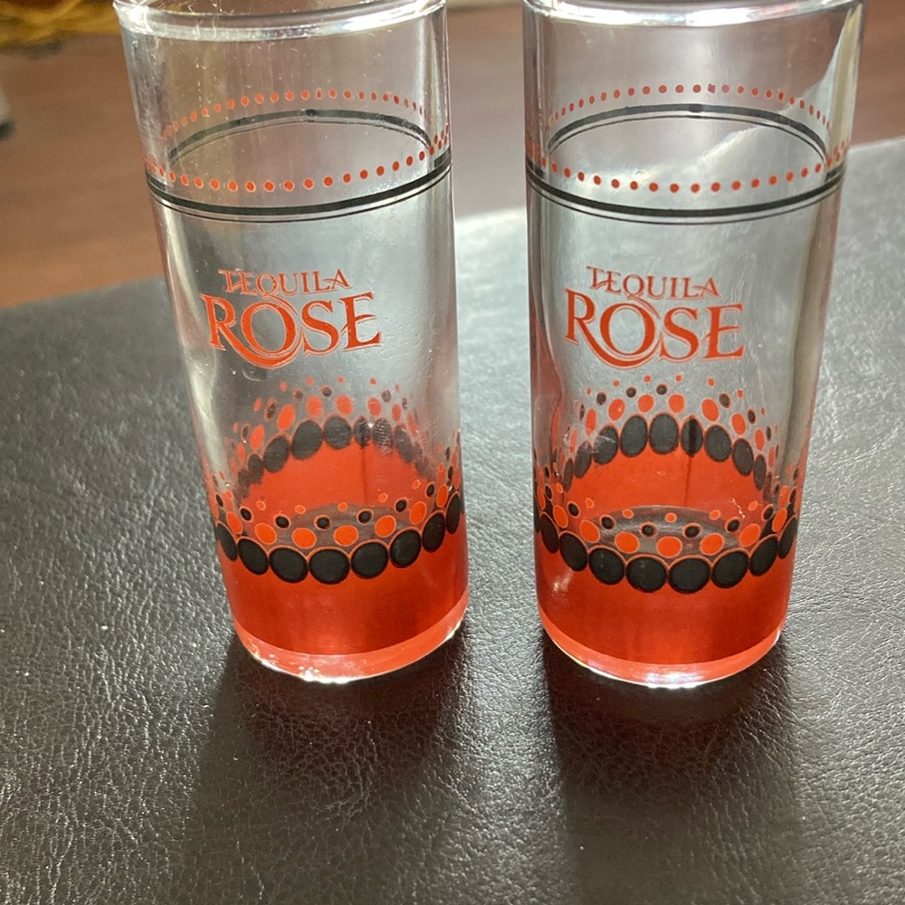 Red and Black Drinkware Set with Ornate Design